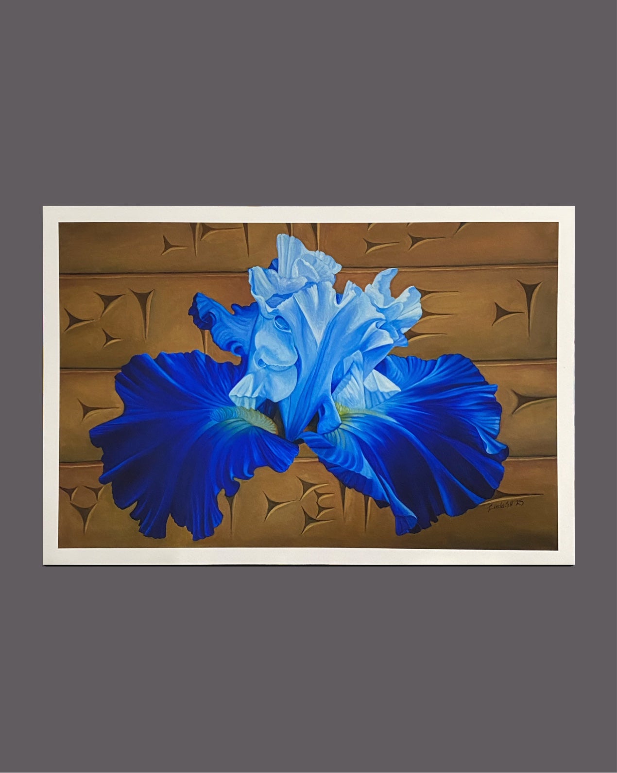 "Blå Iris" Fine Art Print
