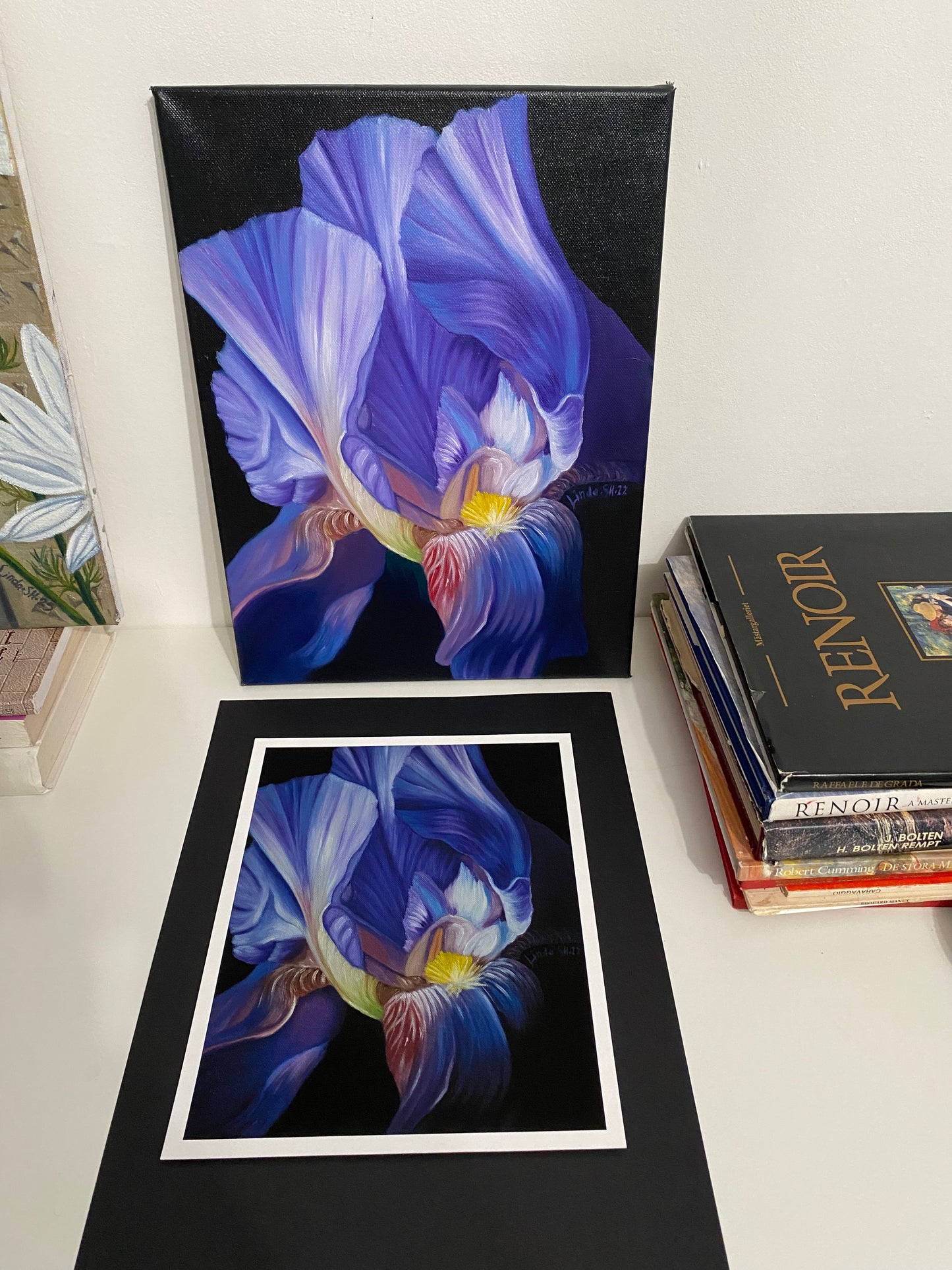 "Blå Iris" Fine Art Print