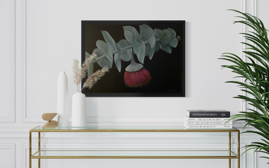 Eukalyptus-Hanmålad Oljetavla 50x70 cm