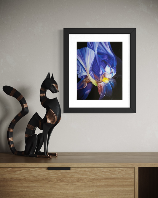 "Blå Iris" Fine Art Print