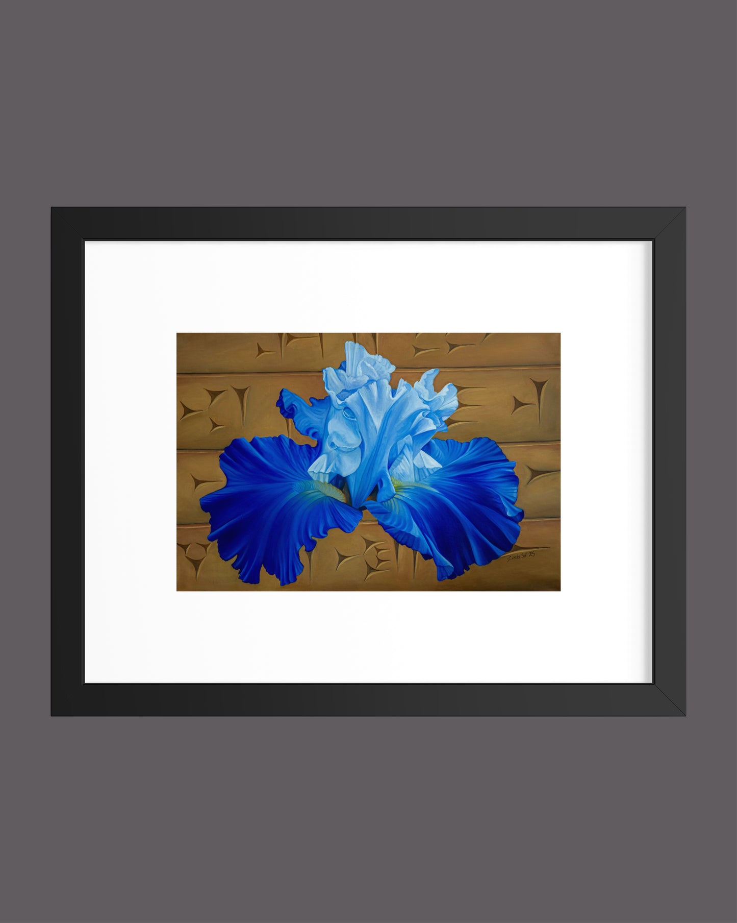 "Blå Iris" Fine Art Print