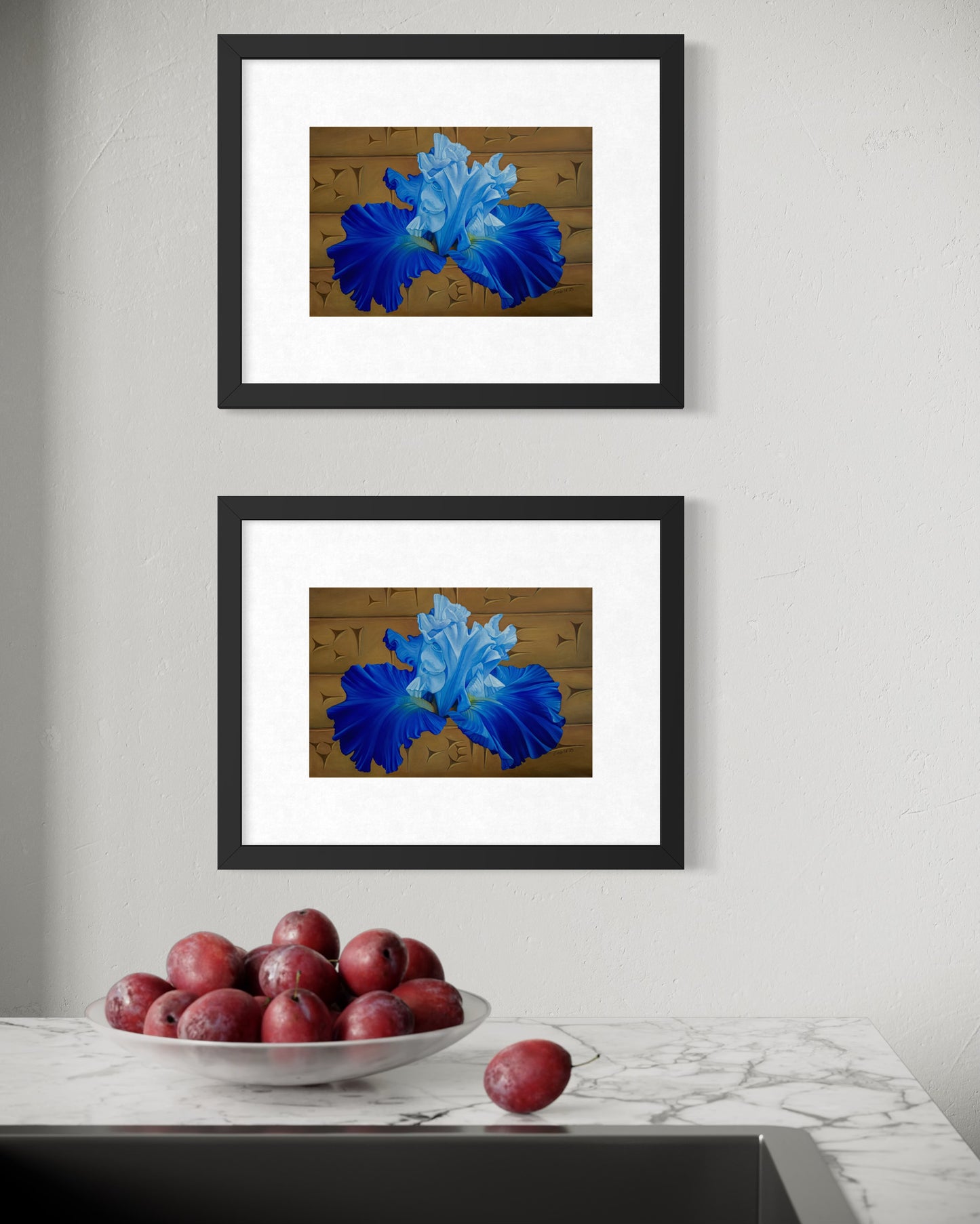 "Blå Iris" Fine Art Print