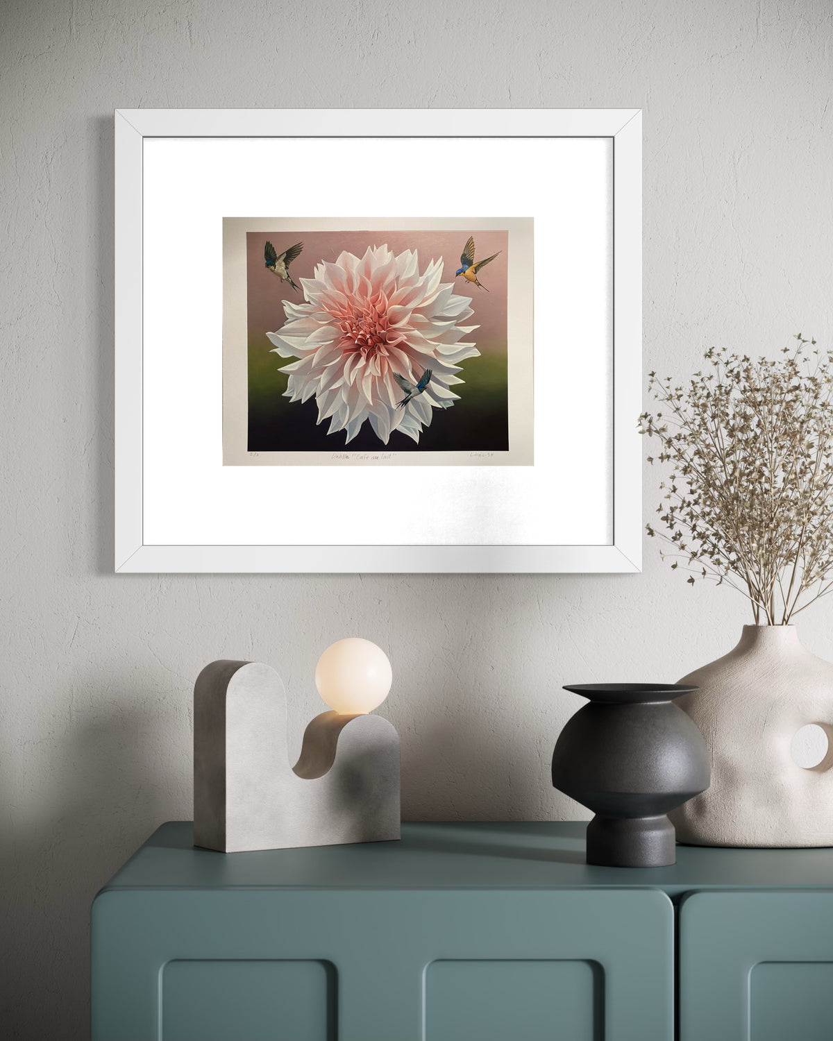 Dahlia Cafe au lait-print